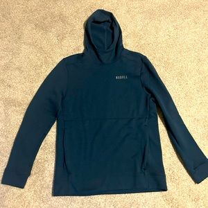 NOBULL Performance Fleece Hoodie - Steel Blue - Large